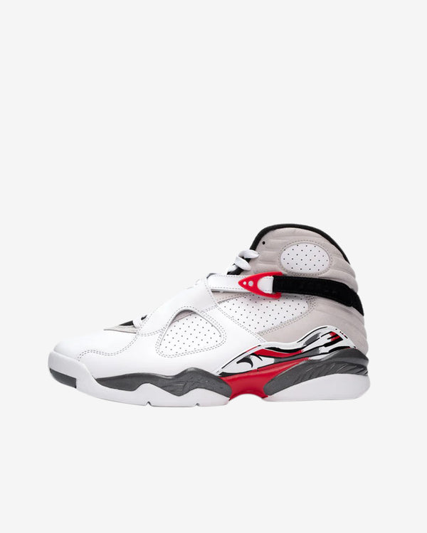 Nike - Men's Air Jordan 8 Retro Sneakers - (White/Black/Red)