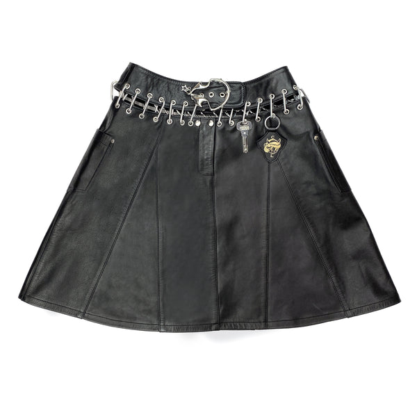 Chopova Lowena - Women's Spingo Leather Skirt - (Black)