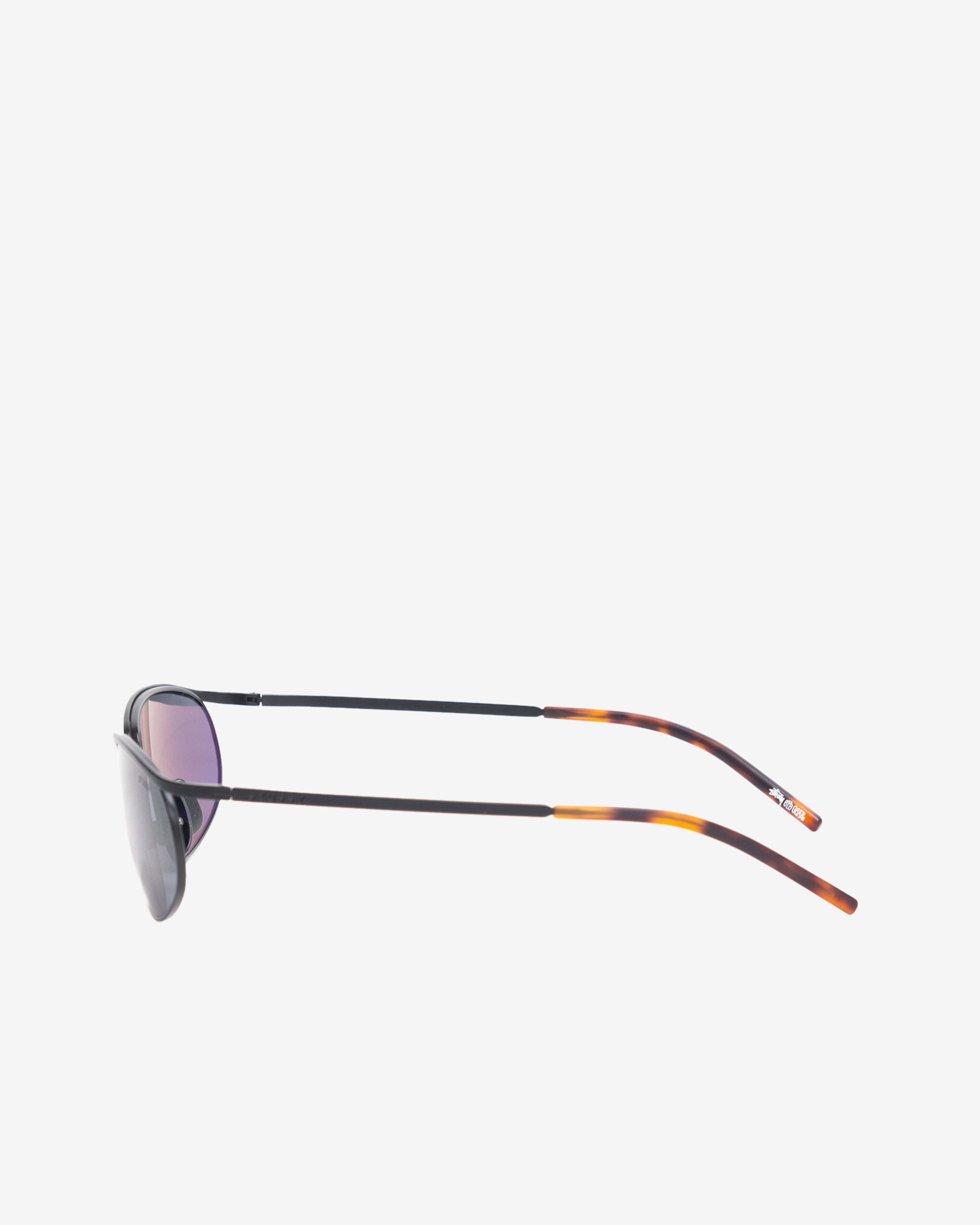 Stüssy: Men's Wilkins Sunglasses (Matte Black/Black) | DSMNY E-SHOP