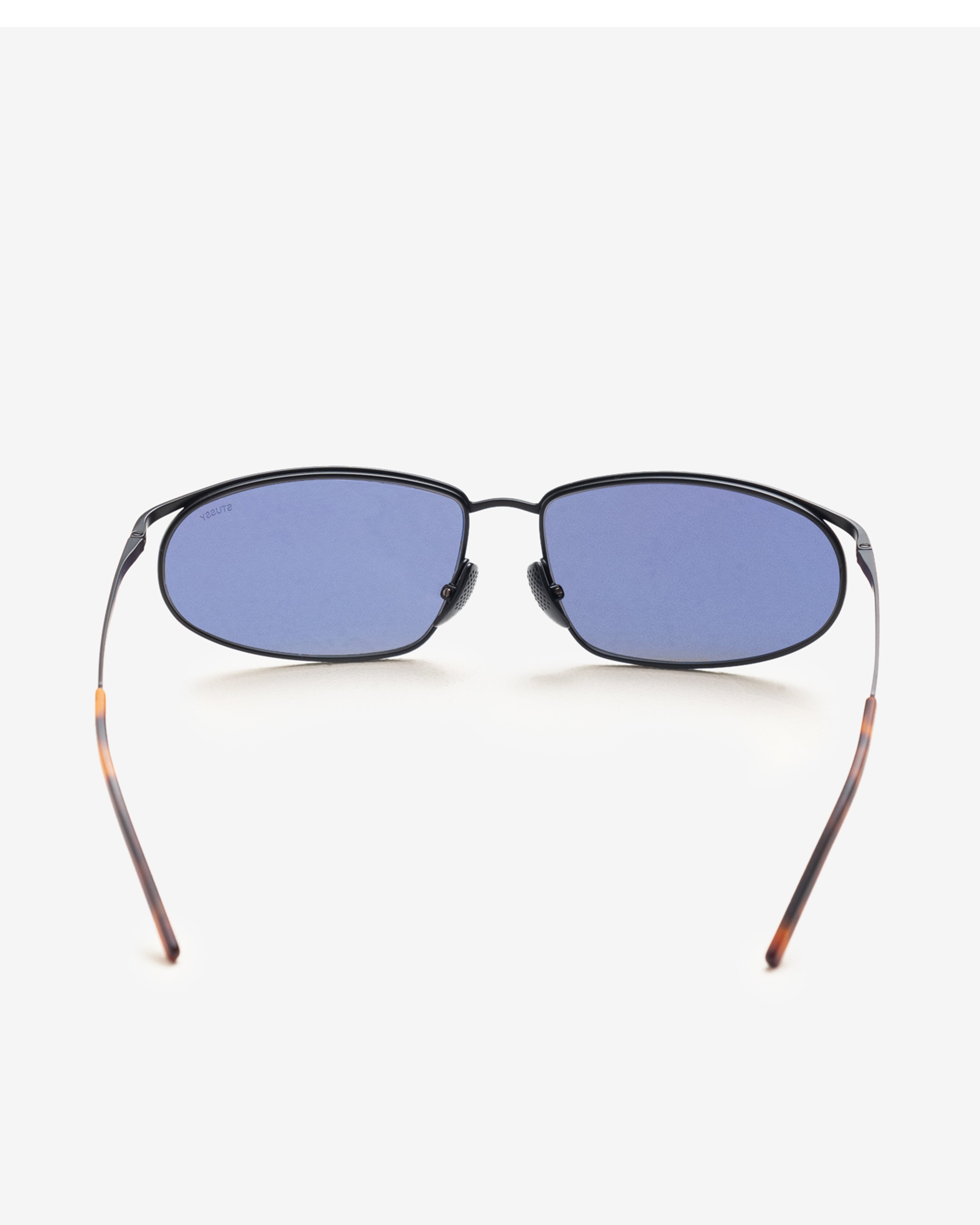 Stüssy: Men's Wilkins Sunglasses (Matte Black/Black) | DSMNY E-SHOP