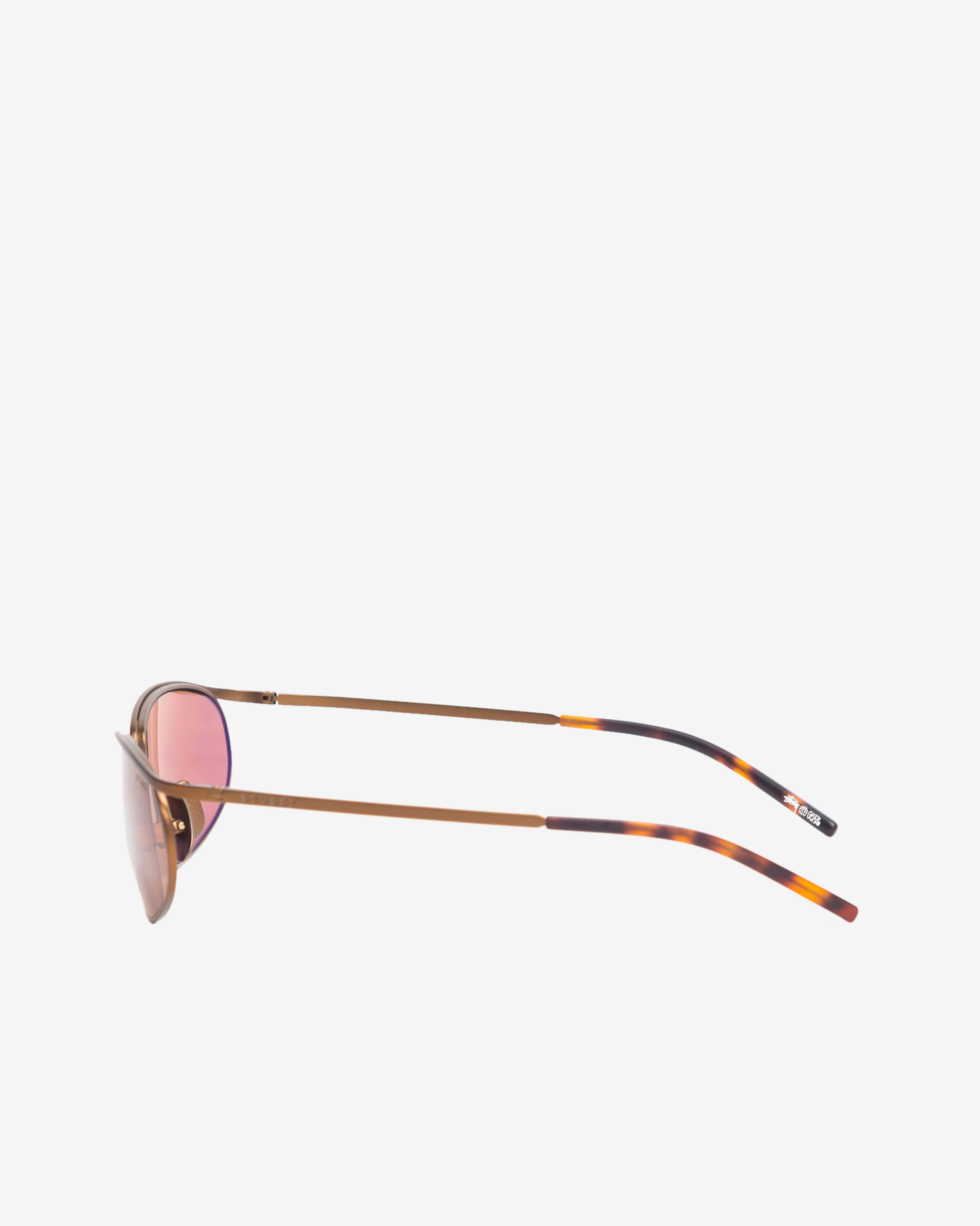 Stüssy: Men's Wilkins Sunglasses (Matte Bronze/Brown) | DSMNY E-SHOP