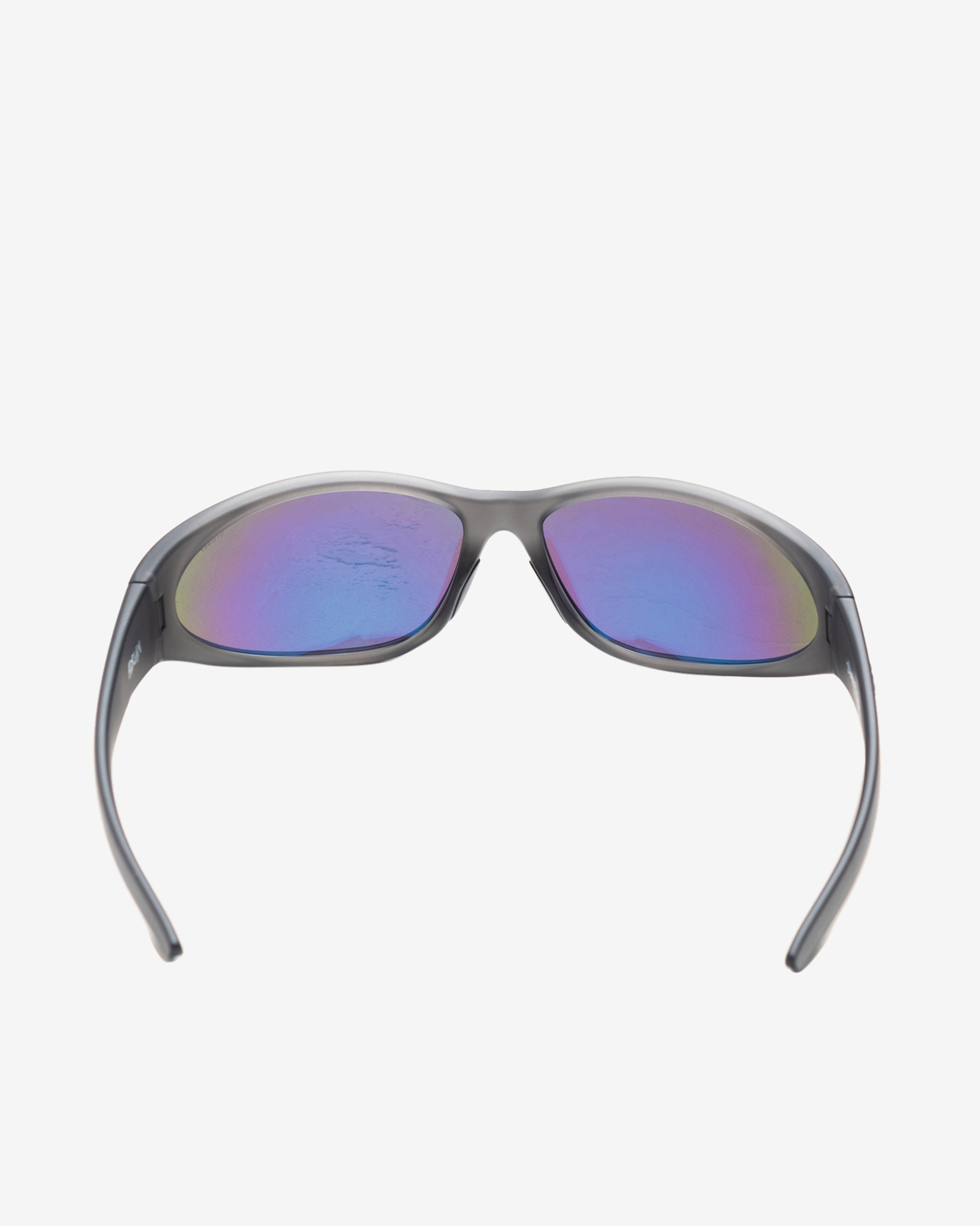 Stüssy: Men's Adrian Sunglasses (Frost Grey/Green Mirror) | DSMNY