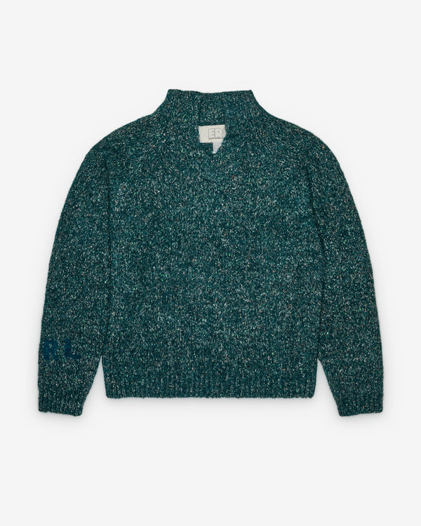 ERL - Men's Slit Neck Alpaca Sweater - (Dark Green)