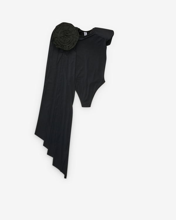 Vaquera - Women's Draped Leotard - (Black)