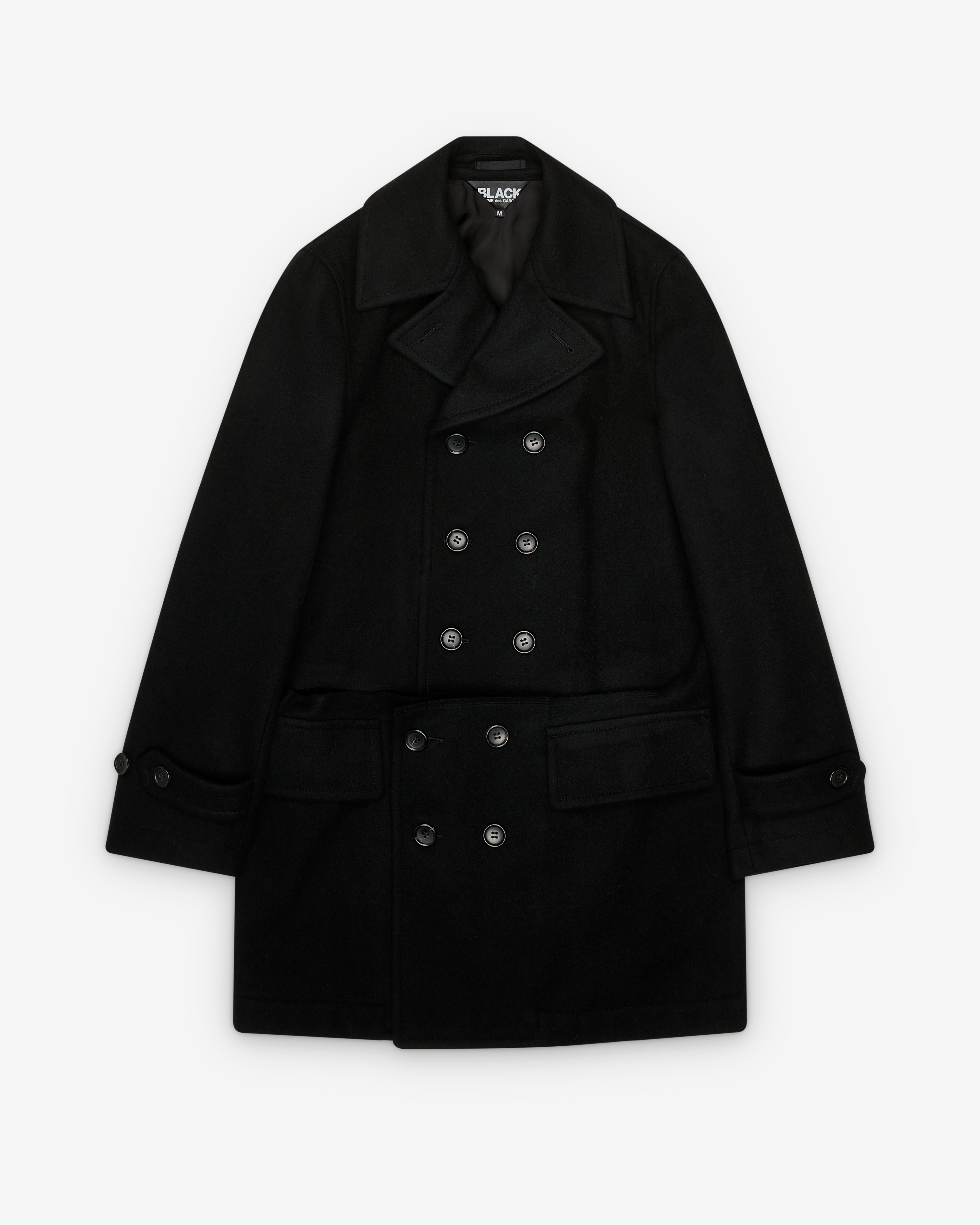 BLACK COMME des GARÇONS 秋冬コート ブラックコムデギャルソンBLACK COMME des GARCONS ポリ刺繍