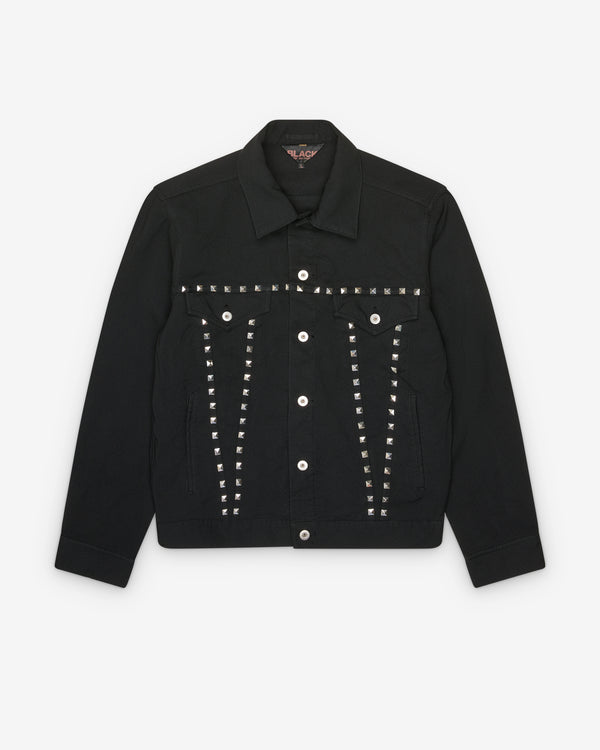 Black Comme des Garçons - Studded Trucker Jacket - (Black)