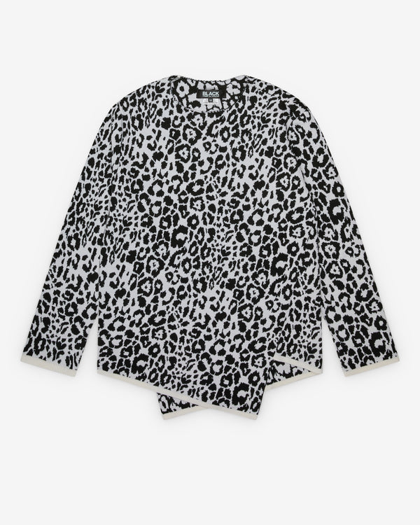 Black Comme des Garçons - Printed Sweater - (Black/White)
