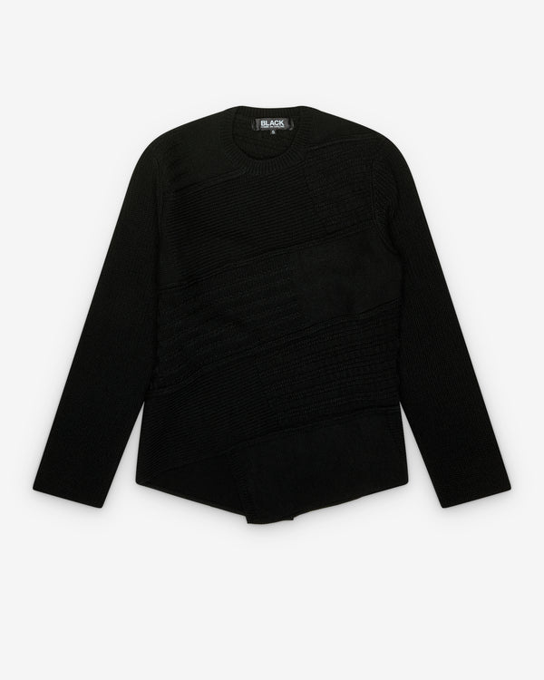 Black Comme des Garçons - Contrast Knit Sweater - (Black)