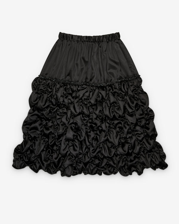 Black Comme des Garçons - Gathered Skirt - (Black)