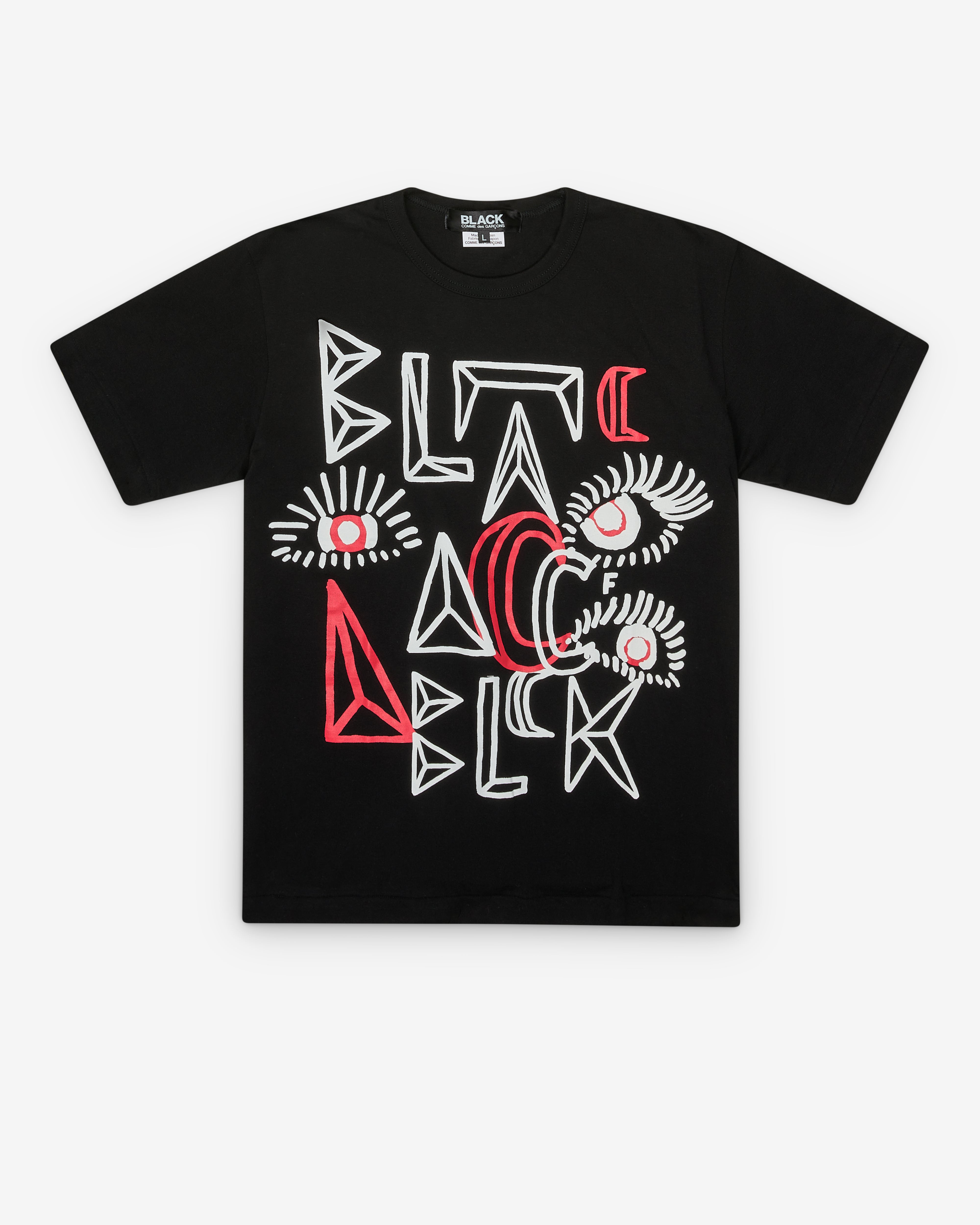 Black Comme des Garçons: Short Sleeve T-Shirt (Black) | DSMNY E-SHOP