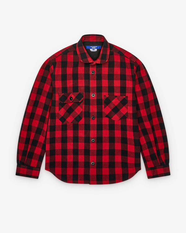 Junya Watanabe Man - Men's Checked Shirt - (Red/Black)