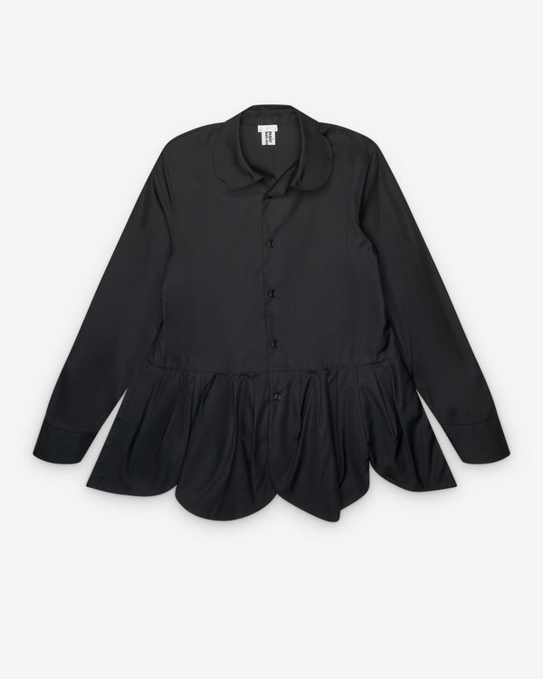 Noir Kei Ninomiya - Women's Petal Peplum Hem Shirt - (Black)