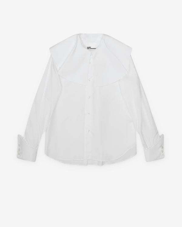 Noir Kei Ninomiya - Women's Oversized Collar Blouse - (White)
