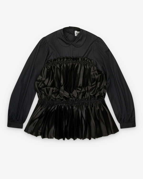 Noir Kei Ninomiya - Women's Peplum Blouse - (Black)