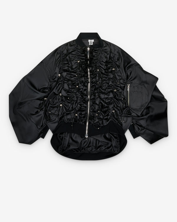 Noir Kei Ninomiya - Women's Ruched Jacket - (Black)