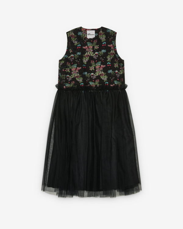 Noir Kei Ninomiya - Women's Tulle-Skirt Dress - (Black/Multi)
