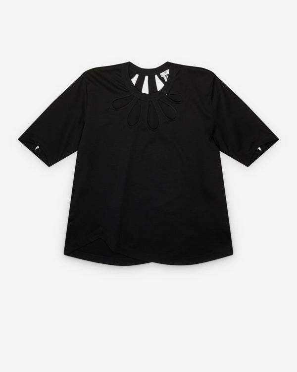Noir Kei Ninomiya - Women's Flower Cut Out T-Shirt - (Black)