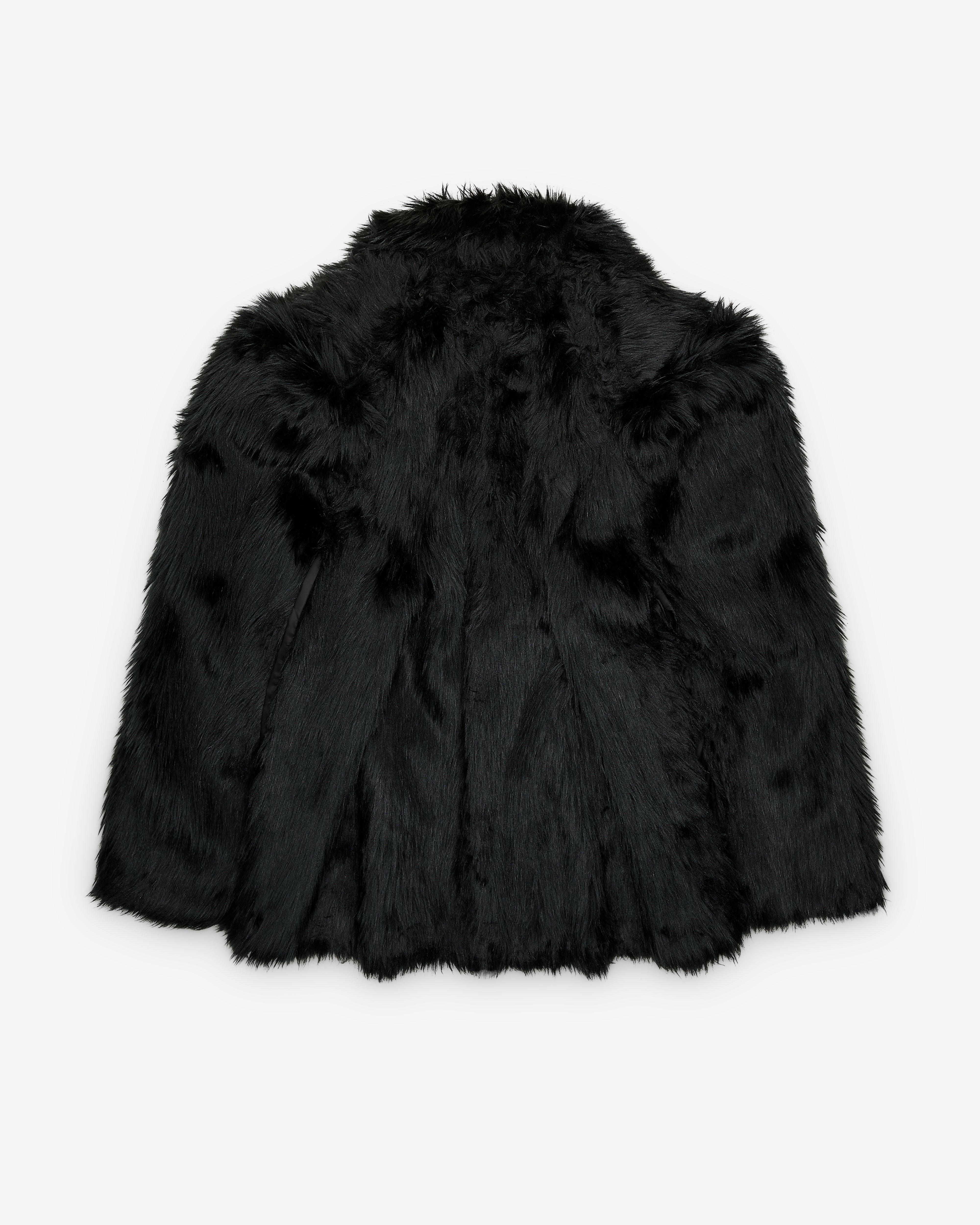 JUNYA WATANABE ブラックファーケープ Junya Watanabe: Women's Faux Fur Jacket (Black) | DSMNY E-SHOP