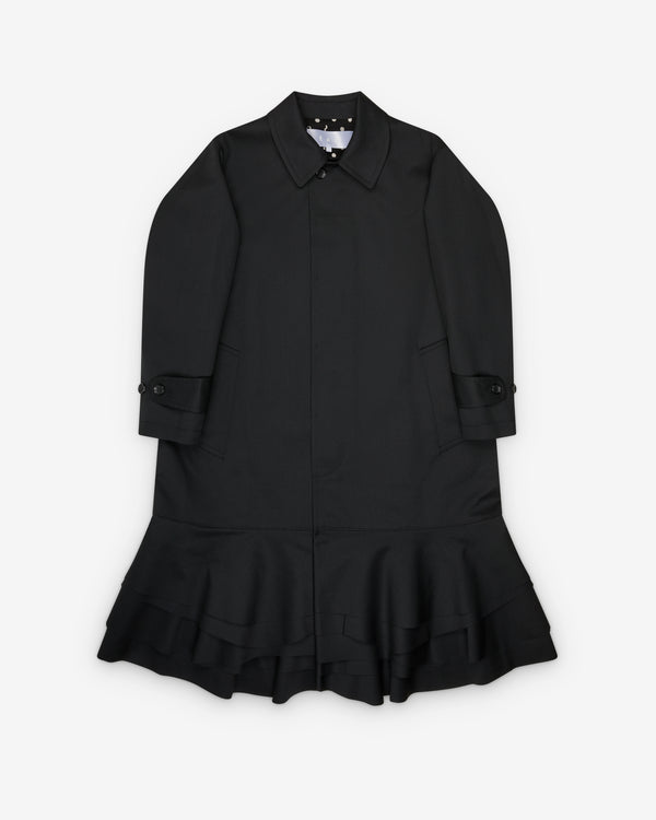 Tao - Women’s Drape Trench Coat - (Black)