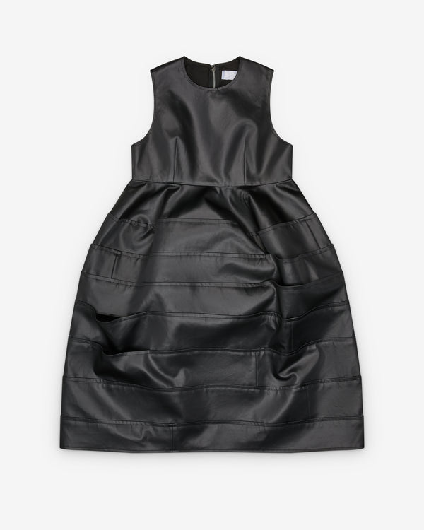 Tao - Women's Vinyl Sleeveless Dress - (Black)