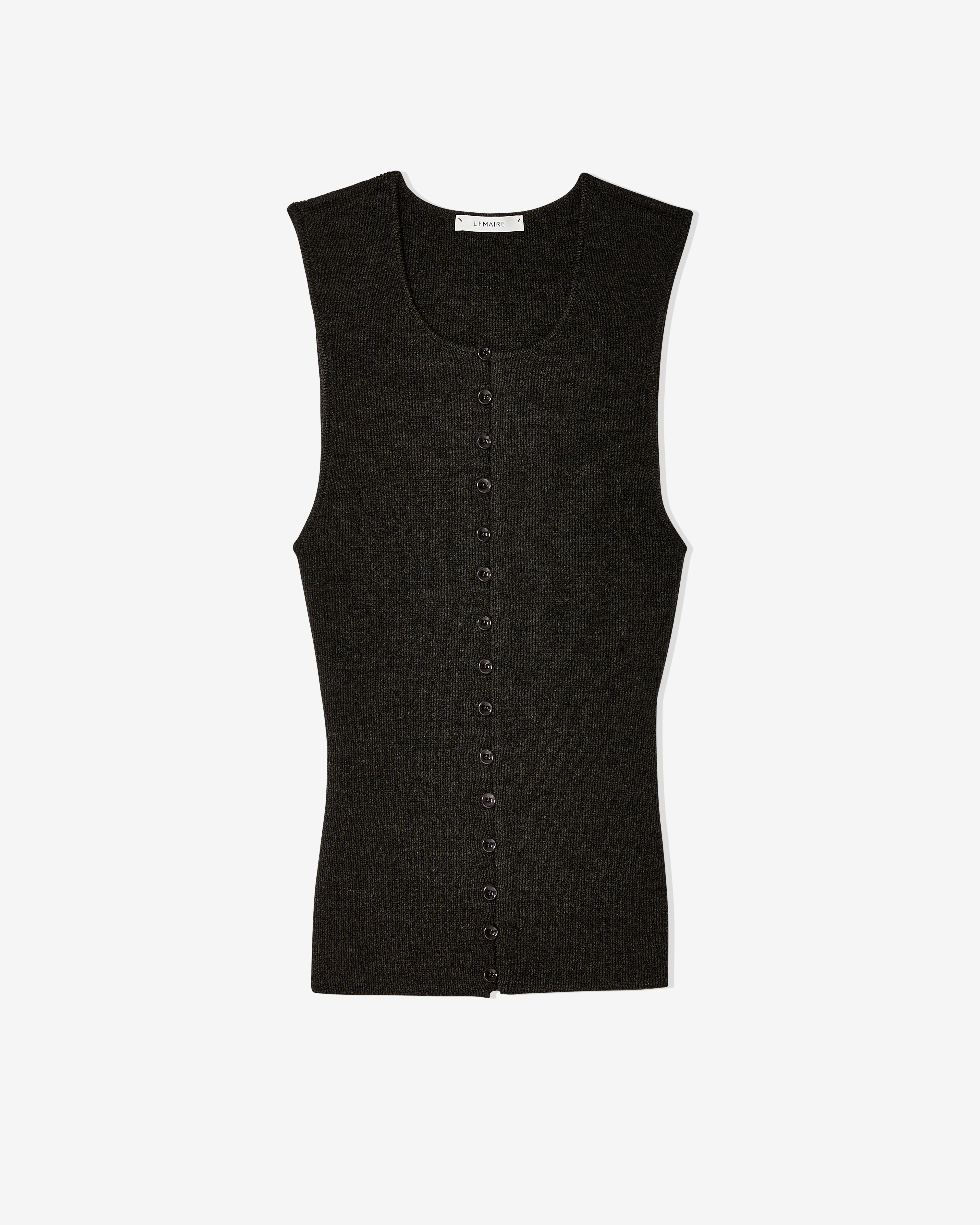 Lemaire: Women's Sleeveless Top (Dark Espresso) | DSMNY E-SHOP