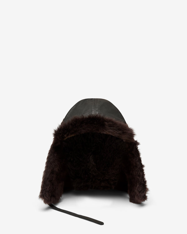 Lemaire - Men's Reversible Shearling Chapka - (Onyx)