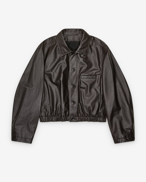 Lemaire - Women’s Soft Leather Jacket - (Black Cherry)