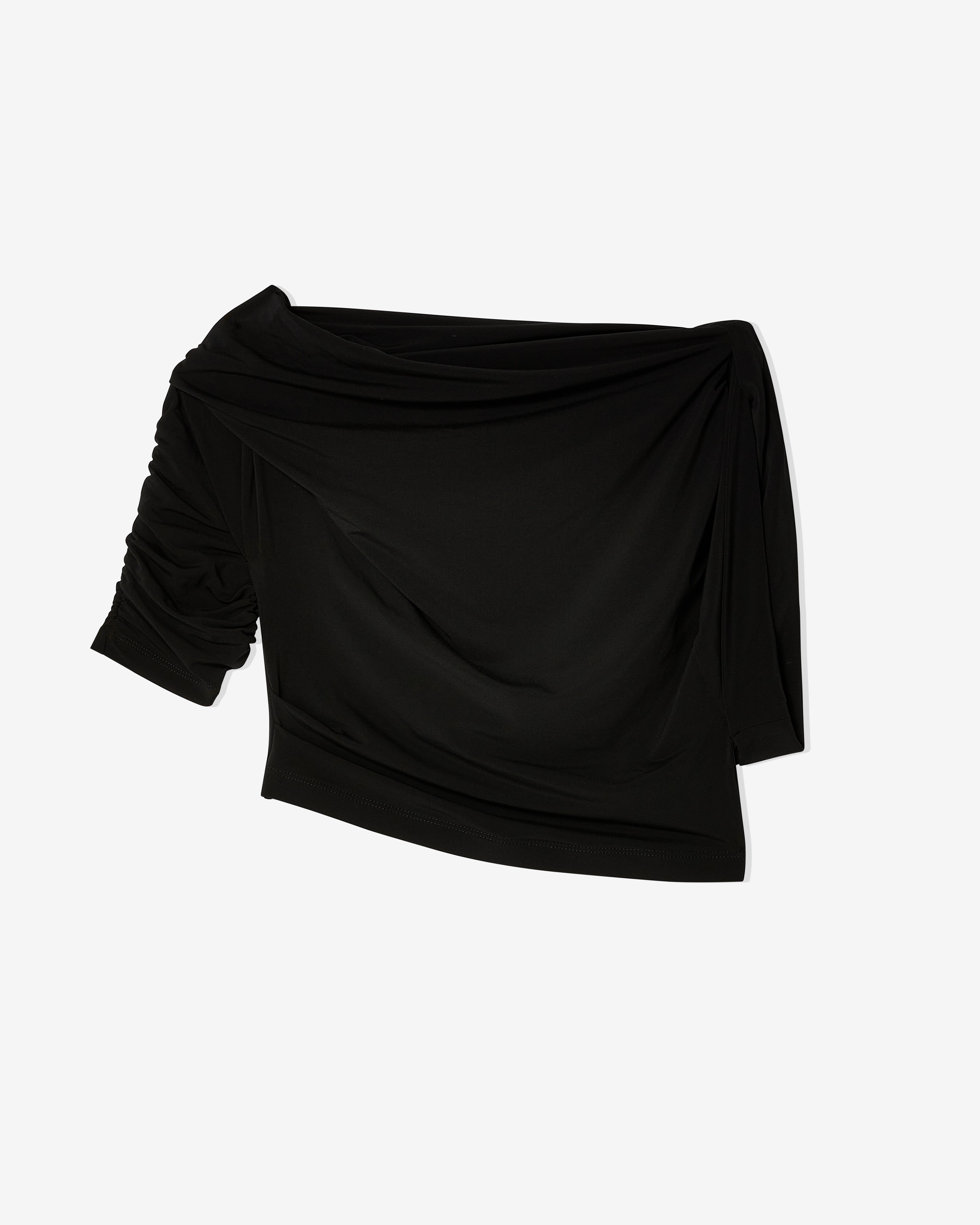 Jacquemus: Women's Le Haut Drapeado (Black) | DSMNY E-SHOP