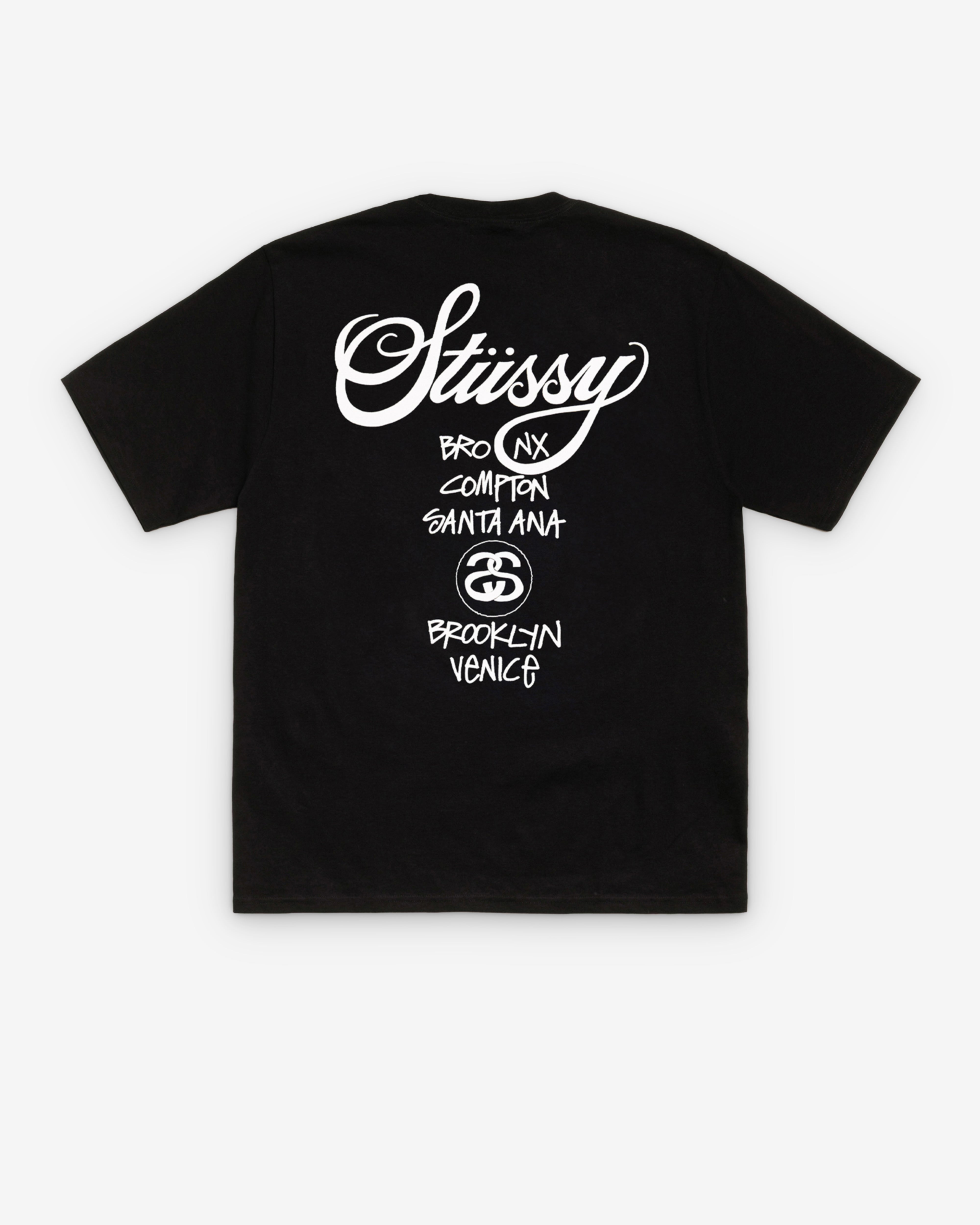 トップス STUSSY 22AW World Tour shirt M Stüssy: World Tour T-Shirt (Black) | DSMNY E-SHOP
