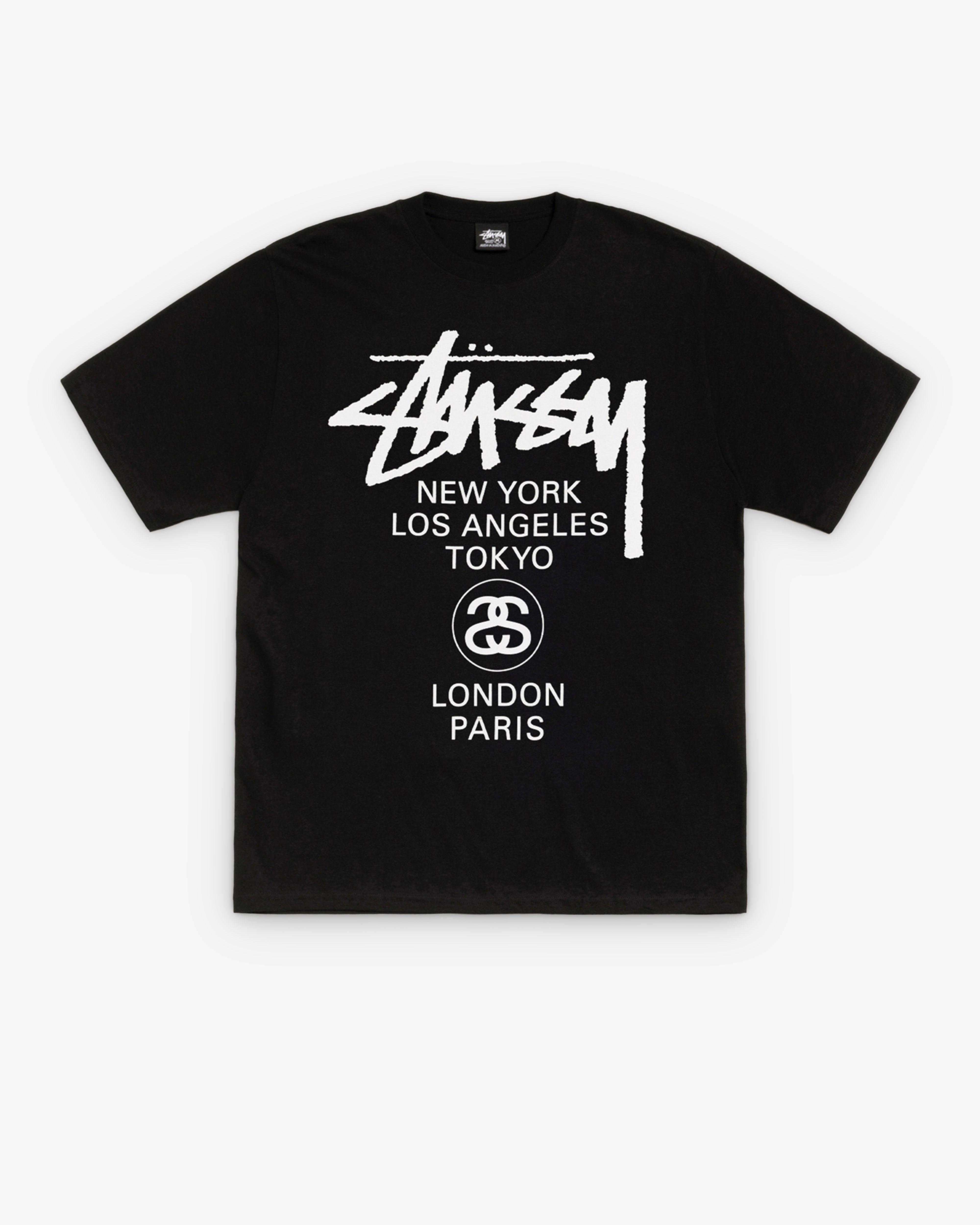 Stüssy: World Tour T-Shirt (Black) | DSMNY E-SHOP