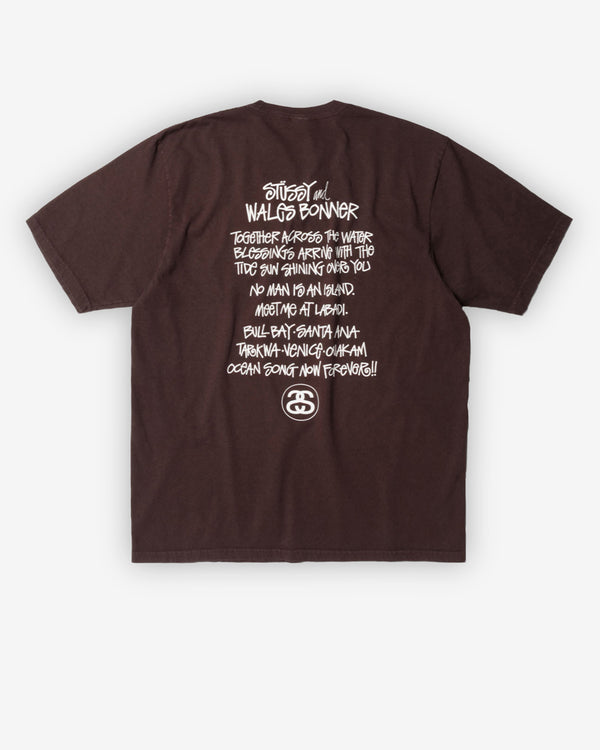 Stüssy - Men's Wales Bonner Ocean Song T-Shirt - (Brown)