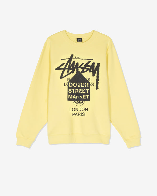 Stüssy - Men's DSM Los Angeles Crew - (Lemon)