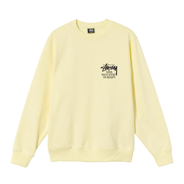 Stüssy - DSM Men's Los Angeles Crewneck - (Pale Yellow)