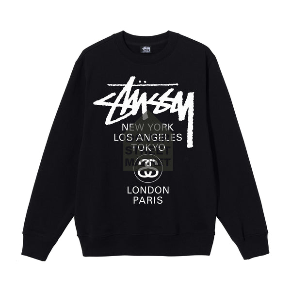 Stüssy - DSM Men's World Tour Crewneck - (Black)