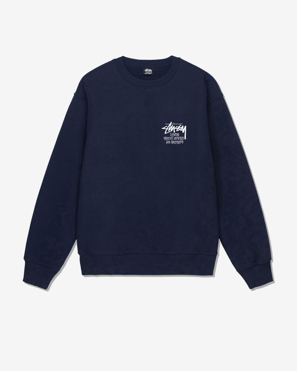 Stüssy - Men's DSM Los Angeles Crew - (Navy)