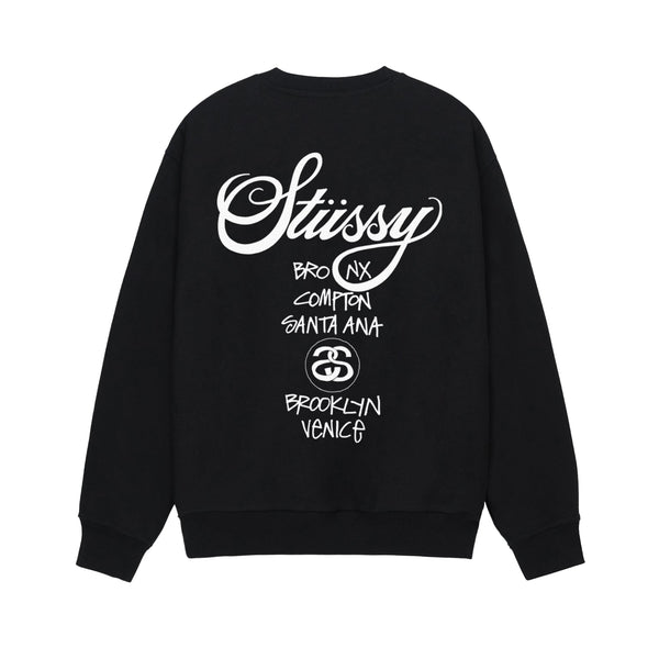 Stüssy - Men's World Tour Crew - (Black)