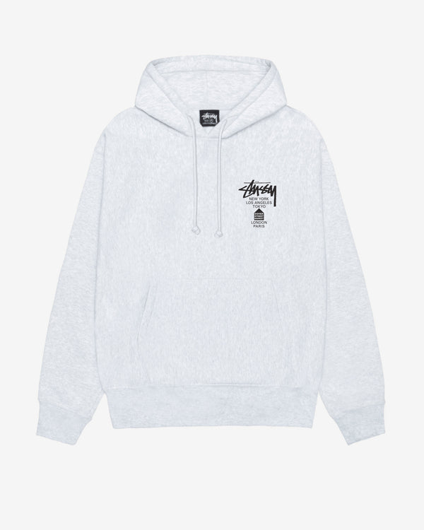 Stüssy - Men's DSM World Tour Hoodie - (Ash Heather)