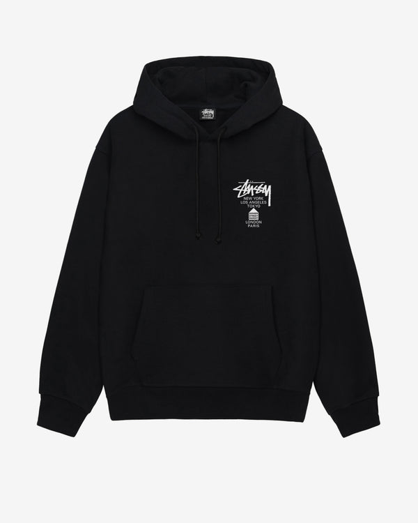 Stüssy - Men's DSM World Tour Hoodie - (Black)