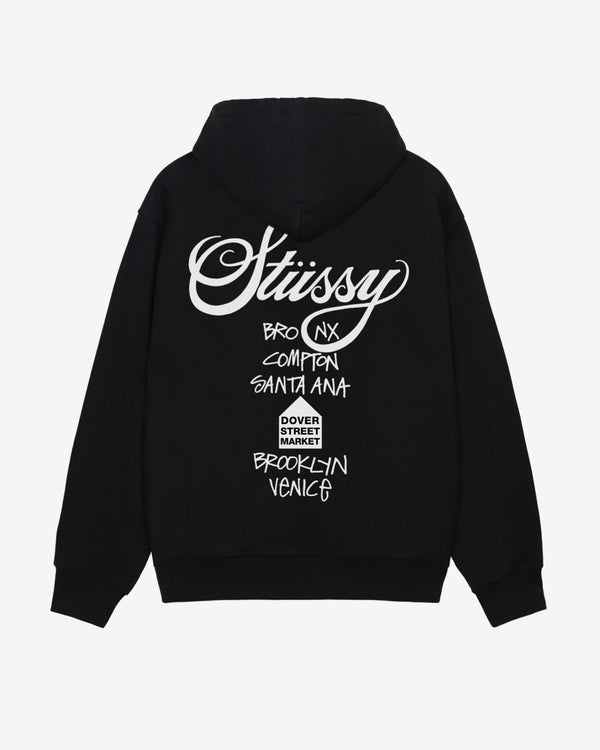 Stüssy - Men's DSM World Tour Hoodie - (Black)