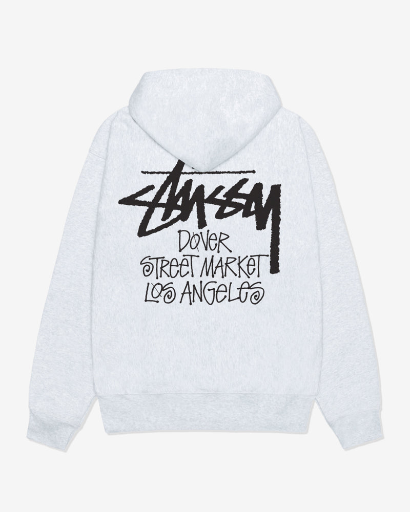 Stüssy DSM Men's Los Angeles Zip Hoodie (Ash Heather) DSMNY