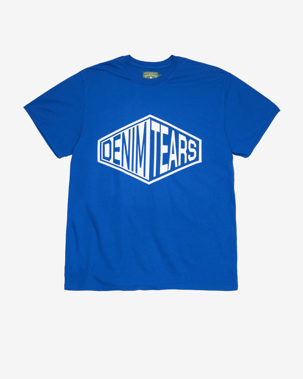 Denim Tears - Men's 3D Box Logo Short Sleeve Tee - (Blue)