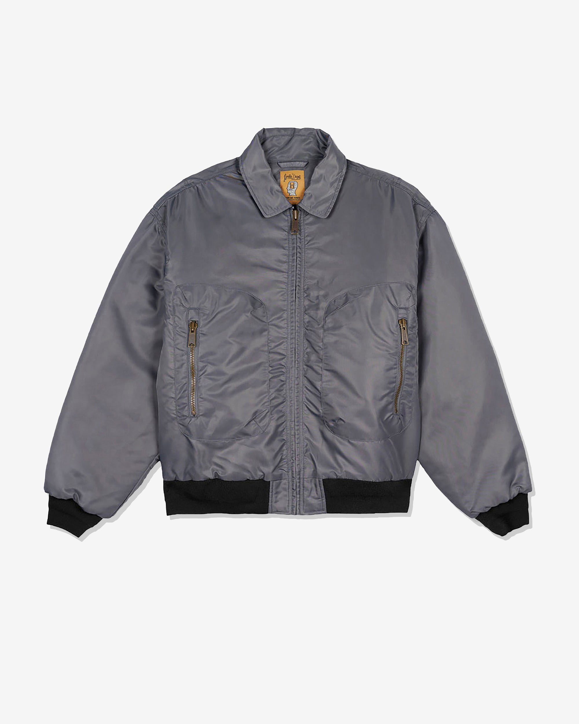 Brain Dead - Men's 3D Flight Jacket - (Steel) view 1, Click to Zoom in