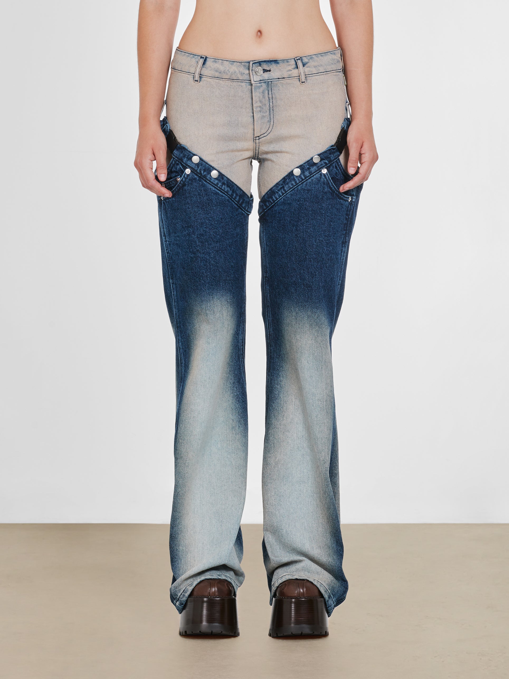 Heaven By Marc Jacobs - Women's Chap Washed Pants - (Indigo)