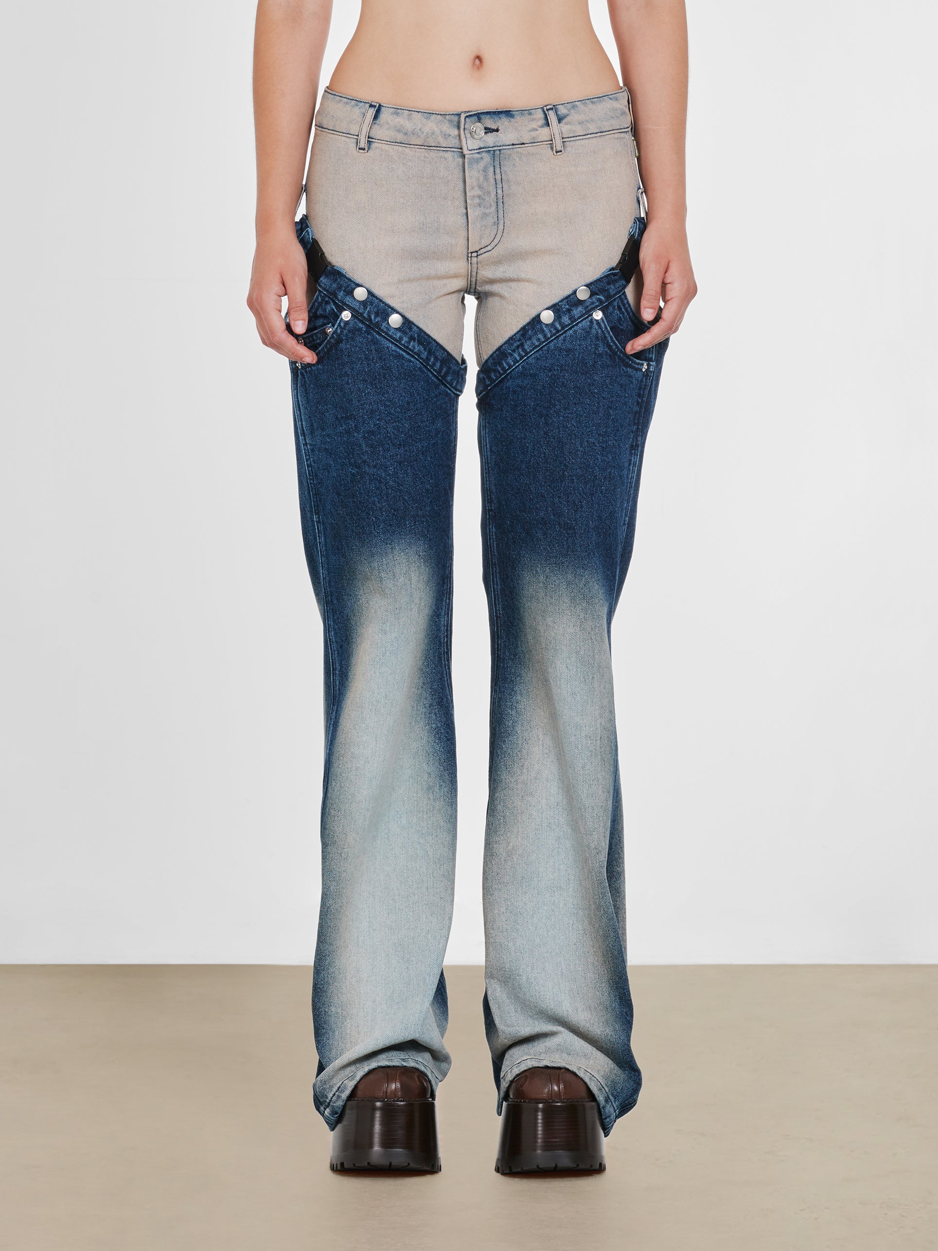 Heaven By Marc Jacobs: Women’s Chap Washed Pants (Indigo) | DSMNY