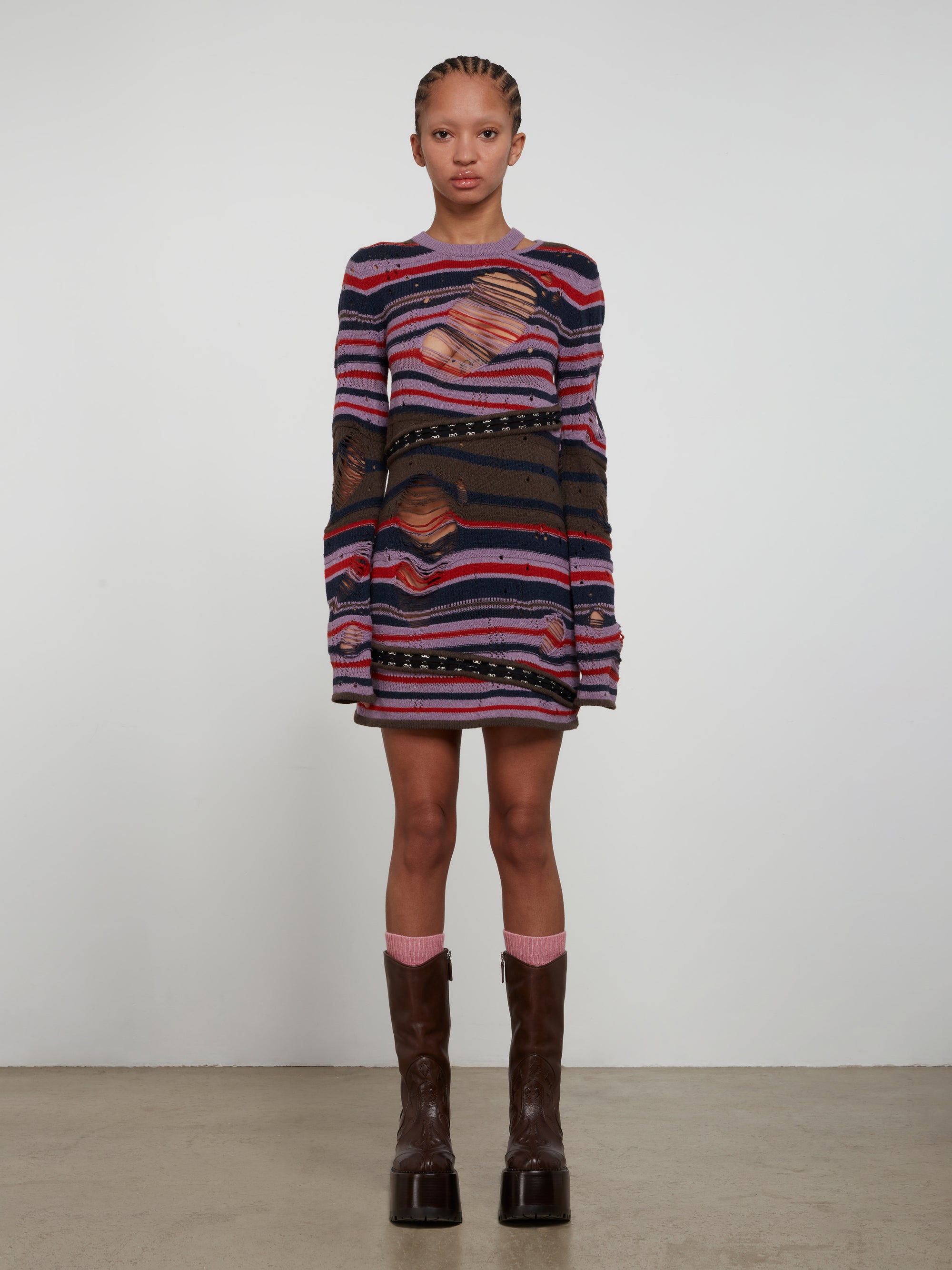 Heaven by Marc Jacobs: Women’s Modular Stripe Dress (Multi