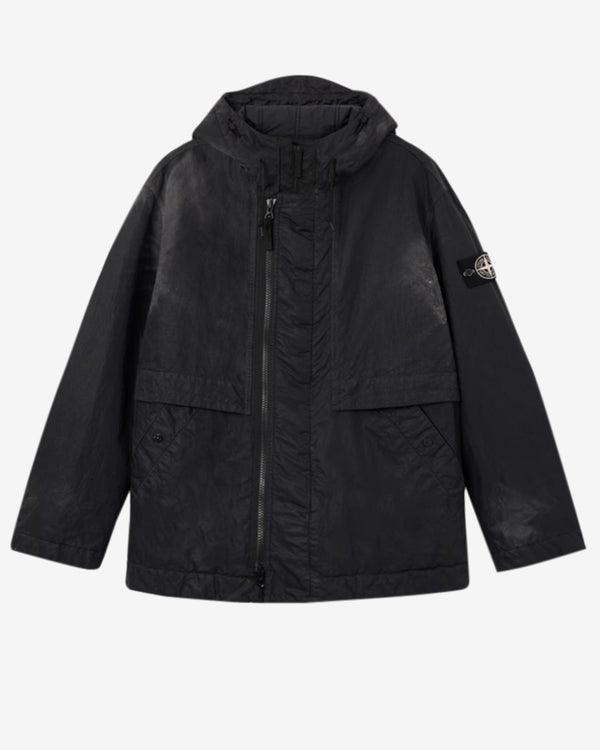 Stone Island - Men's Dense Nylon T-C Hand Sprayed Reflective Jacket - (BLack)