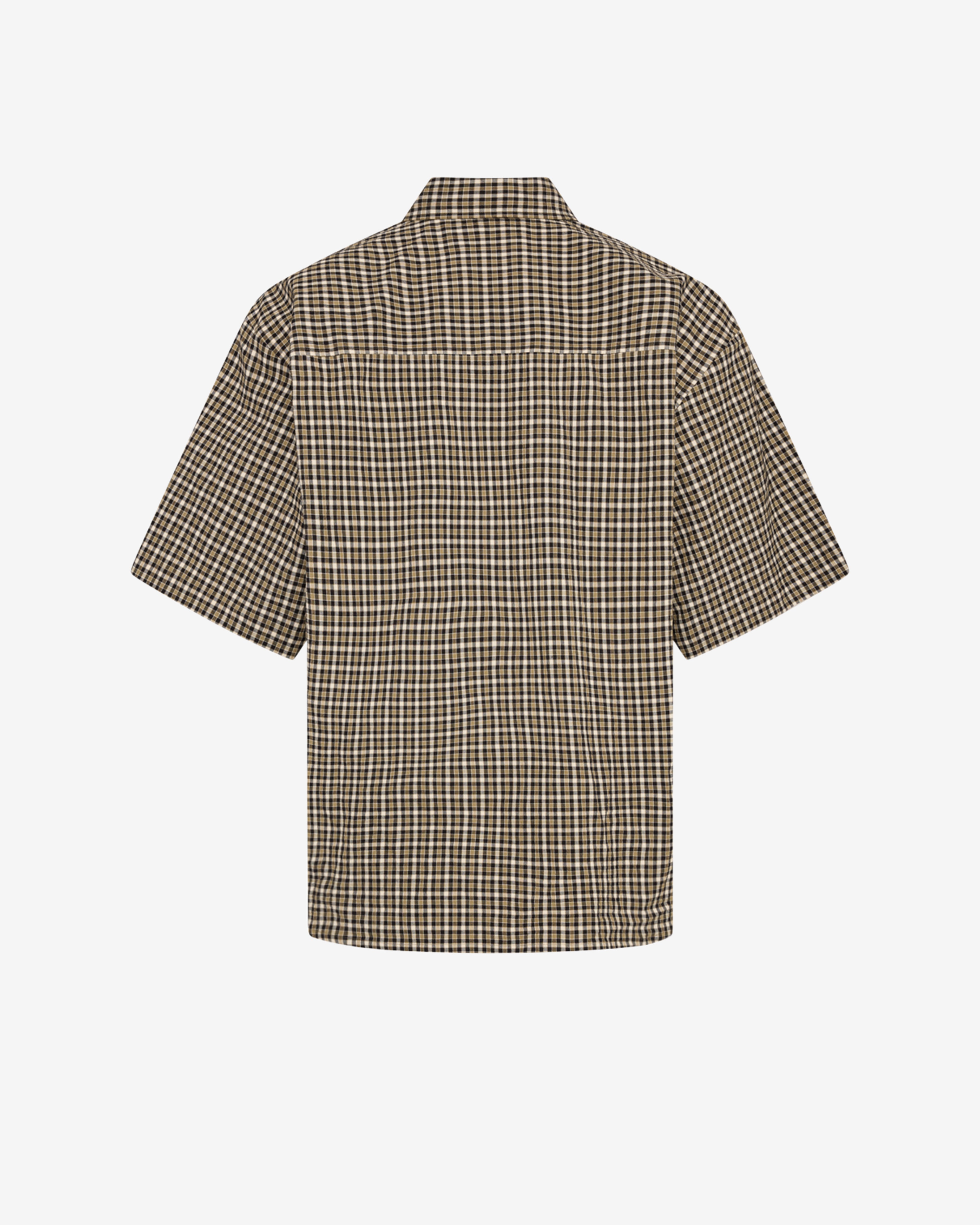 MARTINE ROSE Blanket Safari Shirt（サイズM） Martine Rose: Men's Short Sleeve Boxy Wrap Shirt (Black) | DSMNY E