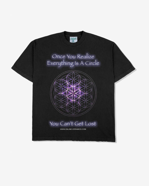 Online Ceramics - Men's Everything Is A Circle T-Shirt - (Black)