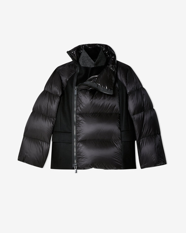 sacai - Women's Wool Melton Padded Jacket - (Black)