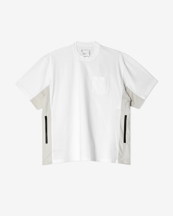 Sacai - Men's Cotton Jersey T-Shirt - (White)